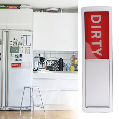 Dishwasher Magnet Easy To Read Clean Dirty Sign Indicator for Dishwasher With Double Sided Adhesive Tape V1294-YM3115220112712-0421