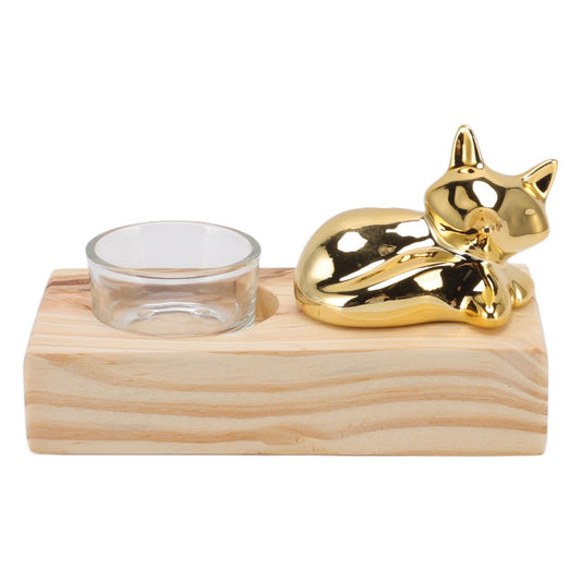 Candle Holder Decor Nordic Wooden Ceramic Glass Household Party Bedroom Ornament Gift V1294-YM3115220113411-0421