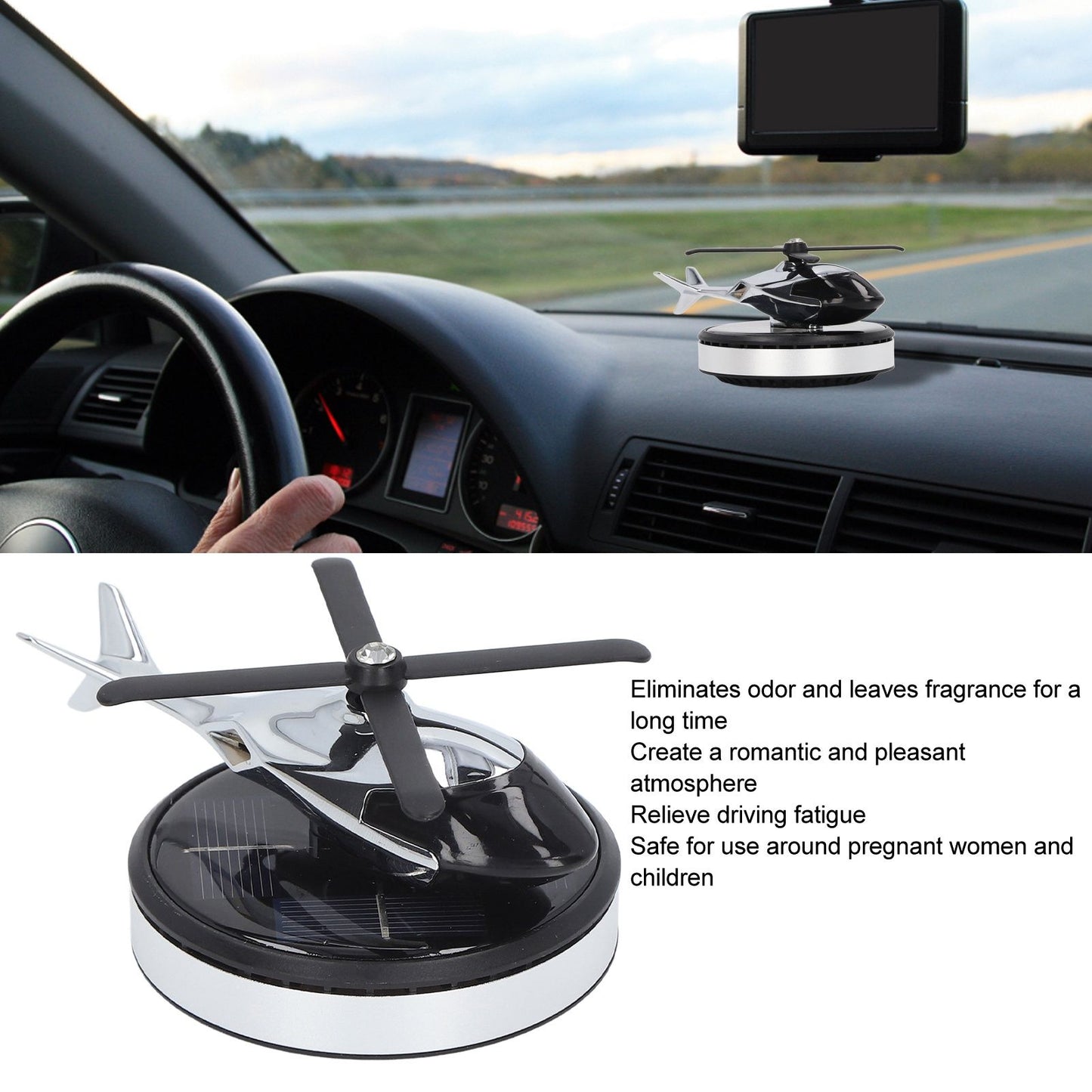 Car Fragrance Pleasant Air Removable Portable Delicate Decorative Solar Home Fragrance V1294-YM3115220114811-0421