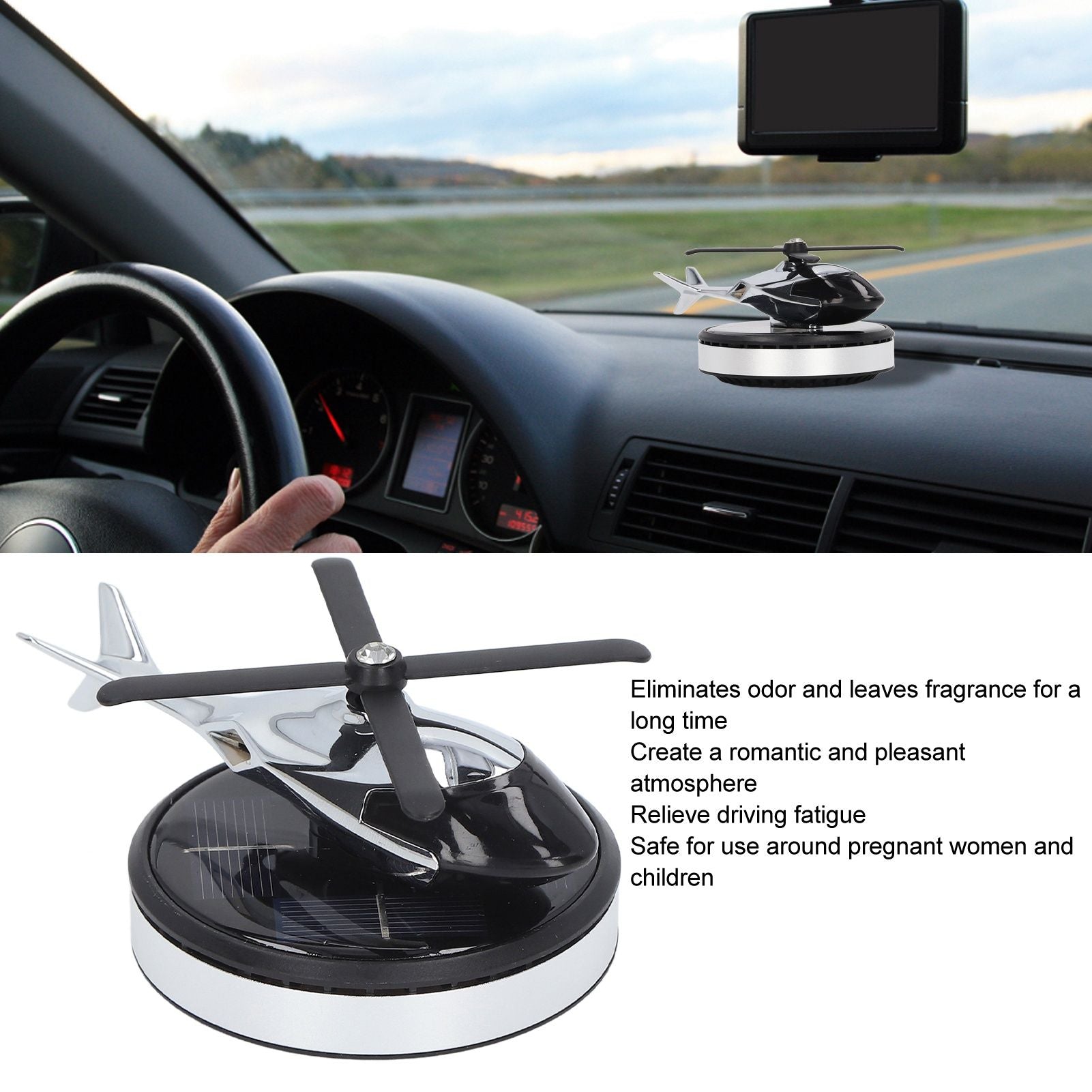 Car Fragrance Pleasant Air Removable Portable Delicate Decorative Solar Home Fragrance V1294-YM3115220114811-0421