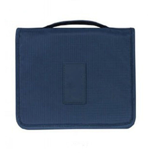 Hanging Toiletry Bag Cosmetic Bag Foldable Makeup Bag with Hook and Tote Navy Blue 24x18.5x9.5cm for Travel V1294-YM3117220215511-0421