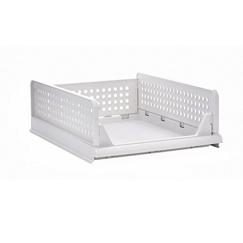Wardrobe Foldable Storage Basket Layered Divider Drawer Rack Stackable Clothes Organizing Basket V1294-YM3117220216611-0421