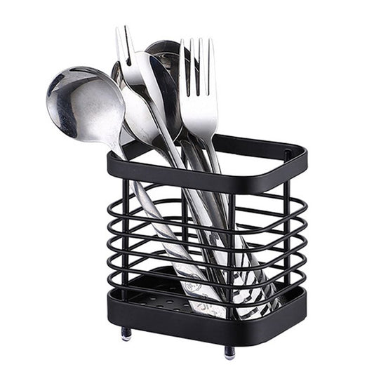 Utensil Holder Drying Rack Stainless Steel Draining Basket Wall Mount No Drilling for Kitchen Chopsticks V1294-YM3117220218413-0421