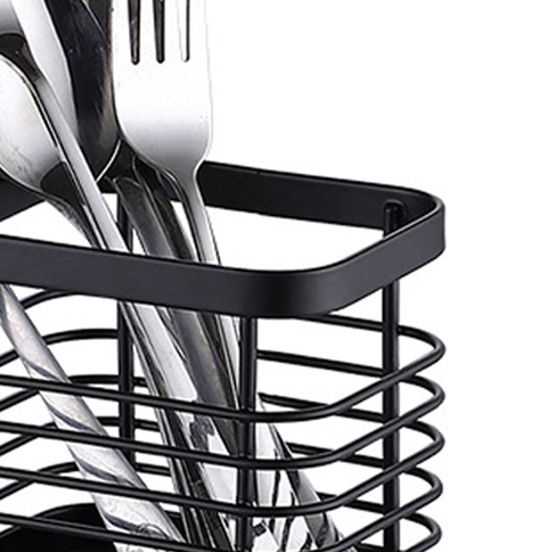 Utensil Holder Drying Rack Stainless Steel Draining Basket Wall Mount No Drilling for Kitchen Chopsticks V1294-YM3117220218413-0421