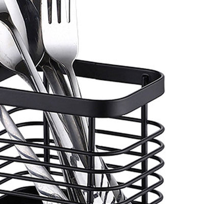 Utensil Holder Drying Rack Stainless Steel Draining Basket Wall Mount No Drilling for Kitchen Chopsticks V1294-YM3117220218413-0421