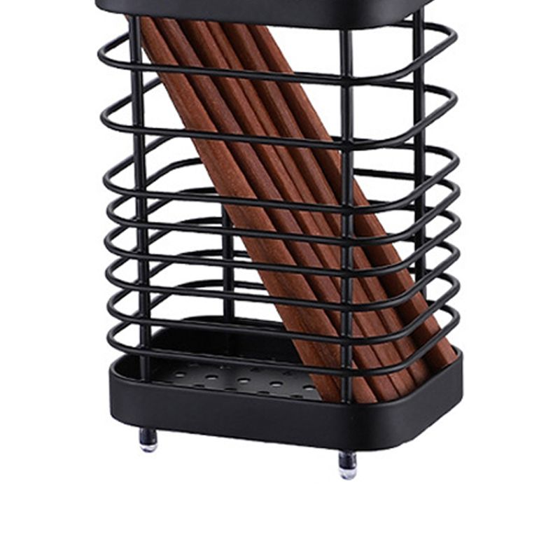Utensil Holder Drying Rack Stainless Steel Draining Basket Wall Mount No Drilling for Kitchen Chopsticks V1294-YM3117220218414-0421