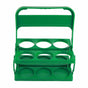 Portable Beer Bottle Rack Pure Color Foldable Beverage Storage Rack Picnic Beer Handle Basket Green V1294-YM3117220218512-0421