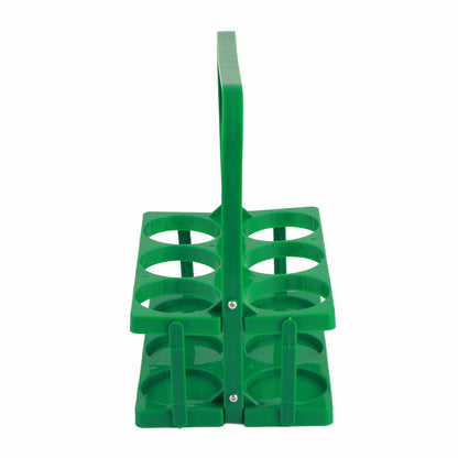 Portable Beer Bottle Rack Pure Color Foldable Beverage Storage Rack Picnic Beer Handle Basket Green V1294-YM3117220218512-0421