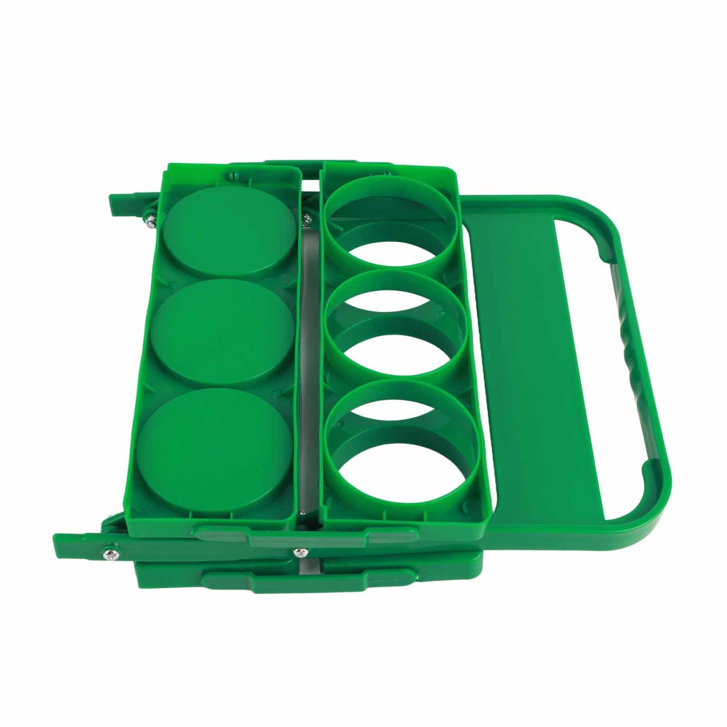 Portable Beer Bottle Rack Pure Color Foldable Beverage Storage Rack Picnic Beer Handle Basket Green V1294-YM3117220218512-0421