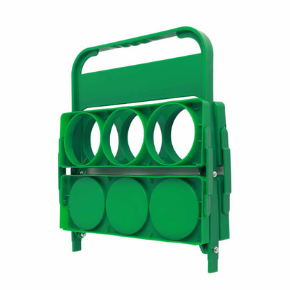 Portable Beer Bottle Rack Pure Color Foldable Beverage Storage Rack Picnic Beer Handle Basket Green V1294-YM3117220218512-0421