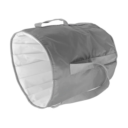 Foldable Foot Tub Polyester Double Layer Collapsible Camping Bucket with Storage Bag for Outdoor Grey V1294-YM3117220219411-0421