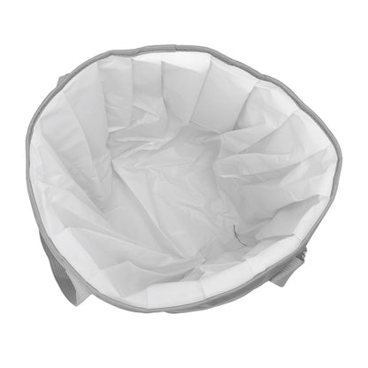 Foldable Foot Tub Polyester Double Layer Collapsible Camping Bucket with Storage Bag for Outdoor Grey V1294-YM3117220219411-0421