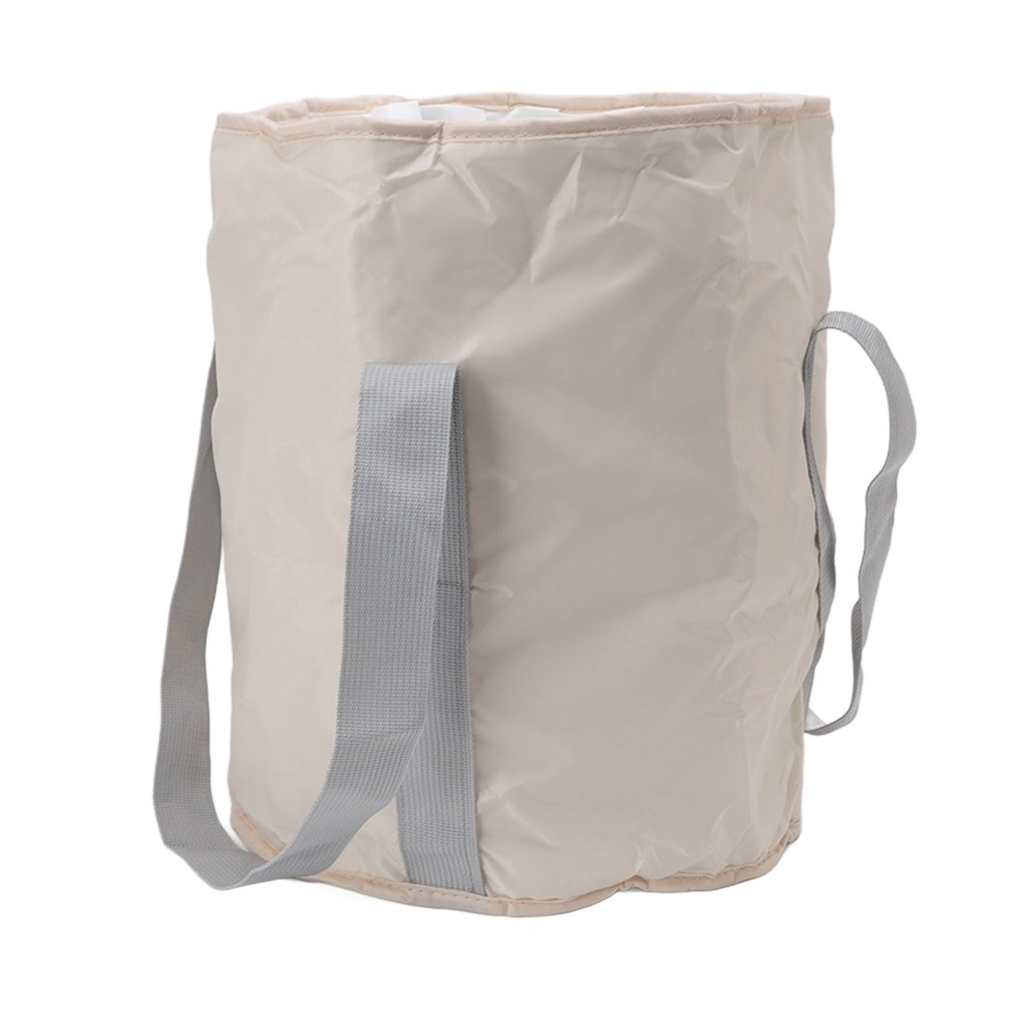 Foldable Foot Tub Polyester Double Layer Collapsible Camping Bucket with Storage Bag for Outdoor Beige V1294-YM3117220219413-0421