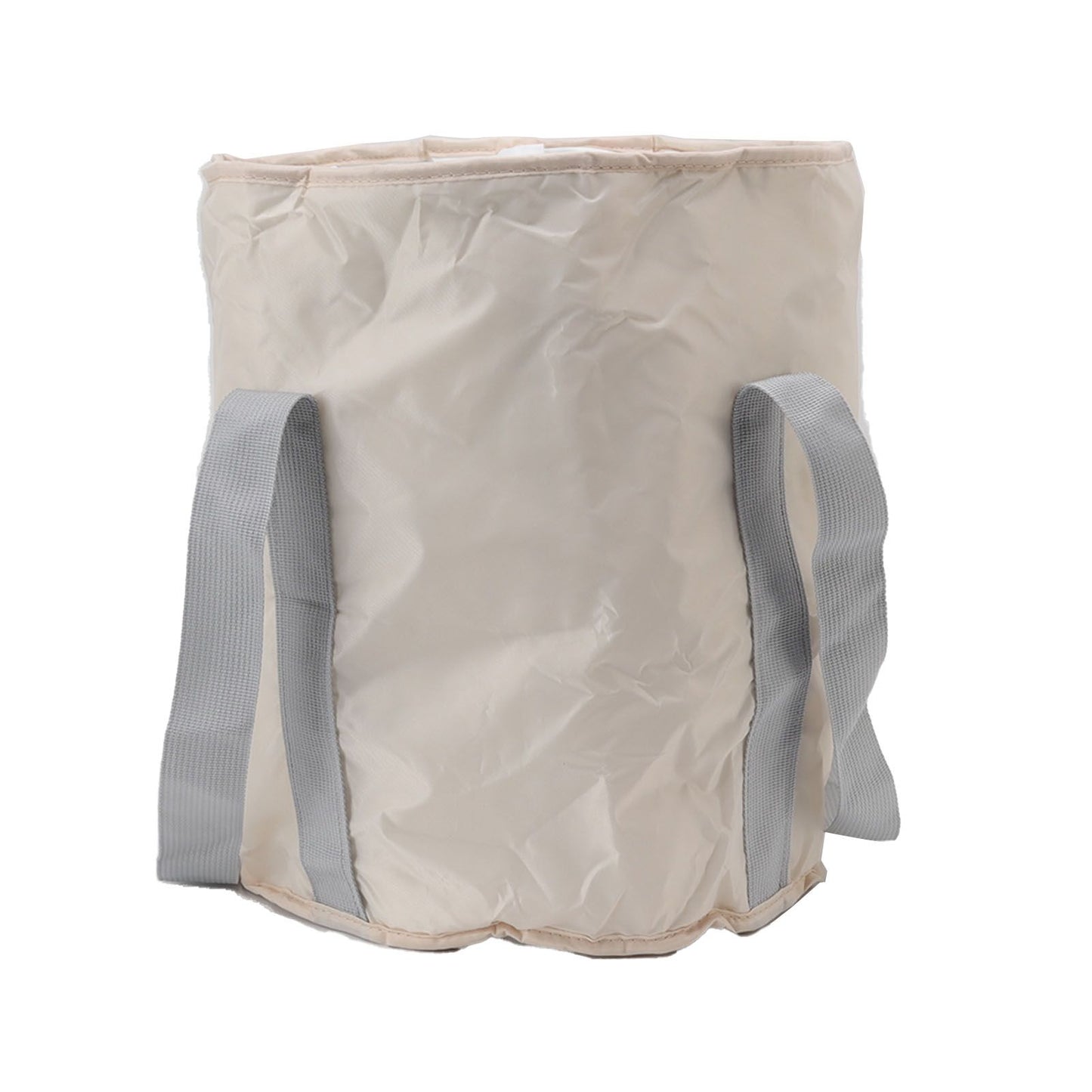 Foldable Foot Tub Polyester Double Layer Collapsible Camping Bucket with Storage Bag for Outdoor Beige V1294-YM3117220219413-0421