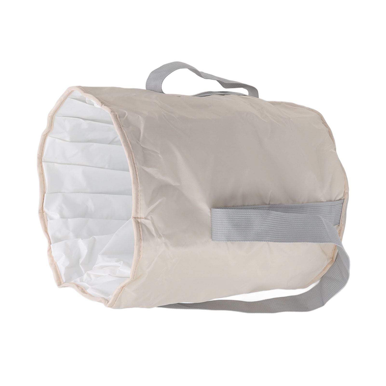 Foldable Foot Tub Polyester Double Layer Collapsible Camping Bucket with Storage Bag for Outdoor Beige V1294-YM3117220219413-0421