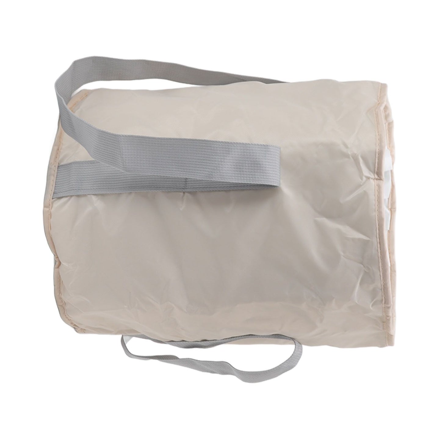 Foldable Foot Tub Polyester Double Layer Collapsible Camping Bucket with Storage Bag for Outdoor Beige V1294-YM3117220219413-0421
