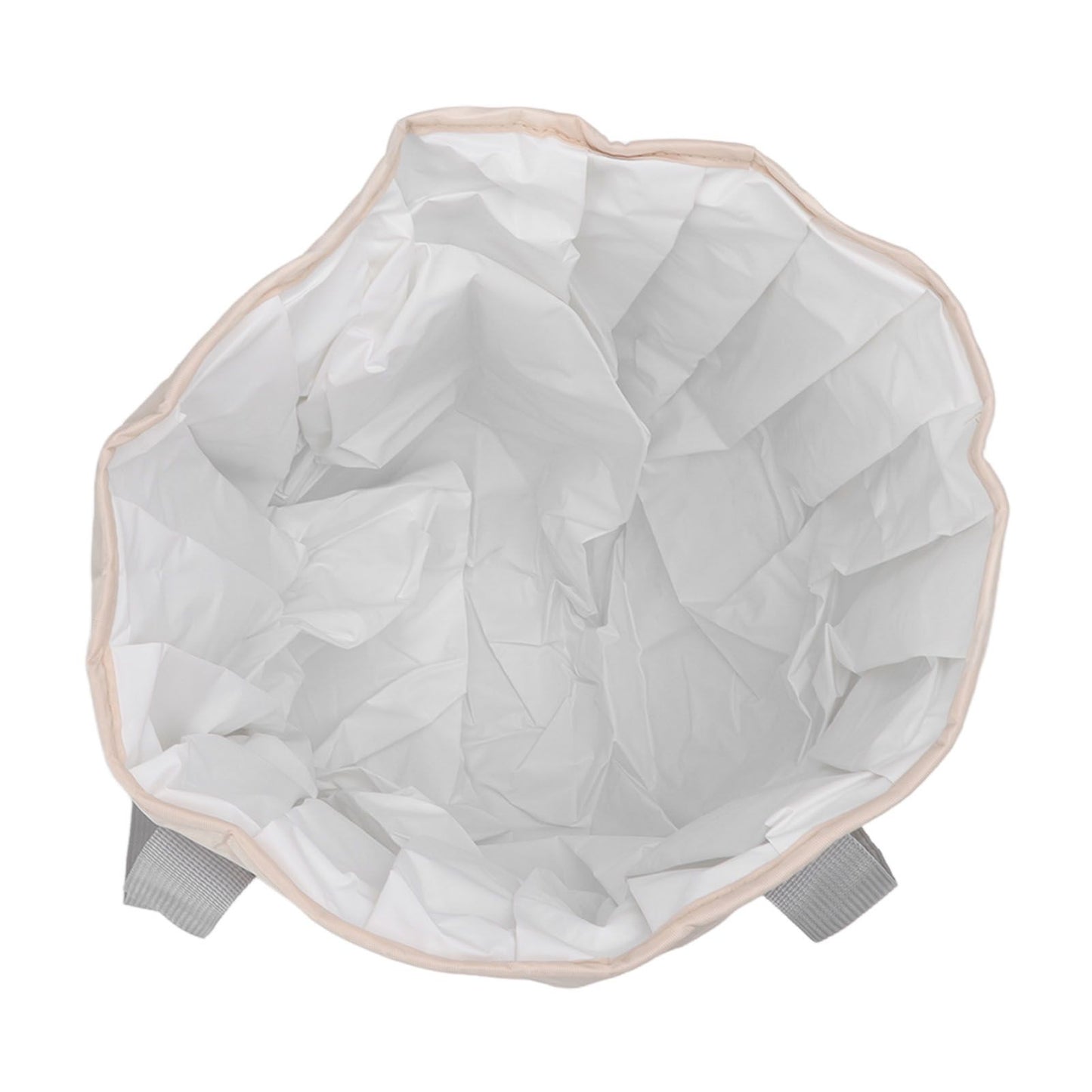 Foldable Foot Tub Polyester Double Layer Collapsible Camping Bucket with Storage Bag for Outdoor Beige V1294-YM3117220219413-0421