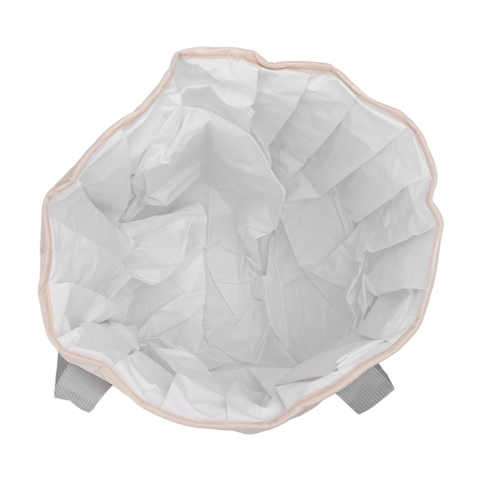 Foldable Foot Tub Polyester Double Layer Collapsible Camping Bucket with Storage Bag for Outdoor Beige V1294-YM3117220219413-0421