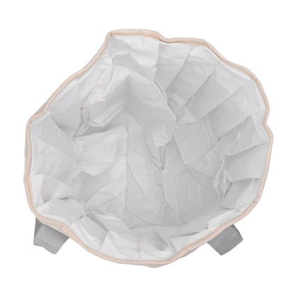 Foldable Foot Tub Polyester Double Layer Collapsible Camping Bucket with Storage Bag for Outdoor Beige V1294-YM3117220219413-0421