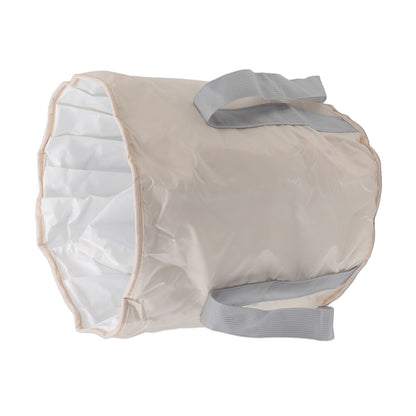 Foldable Foot Tub Polyester Double Layer Collapsible Camping Bucket with Storage Bag for Outdoor Beige V1294-YM3117220219413-0421