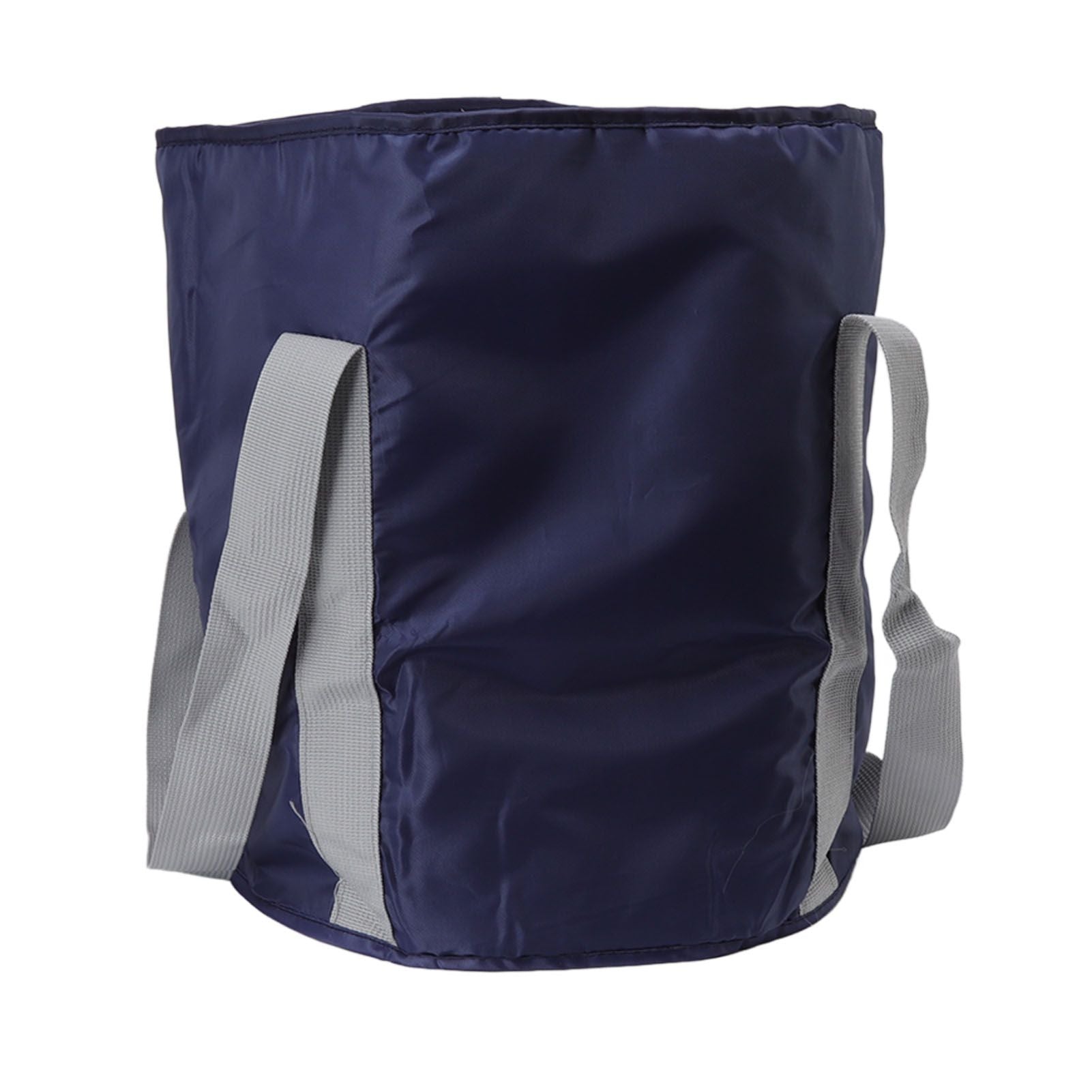 Foldable Foot Tub Polyester Double Layer Collapsible Camping Bucket with Storage Bag for Outdoor Navy Blue V1294-YM3117220219414-0421