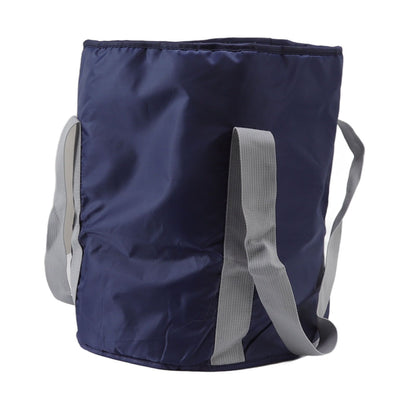 Foldable Foot Tub Polyester Double Layer Collapsible Camping Bucket with Storage Bag for Outdoor Navy Blue V1294-YM3117220219414-0421