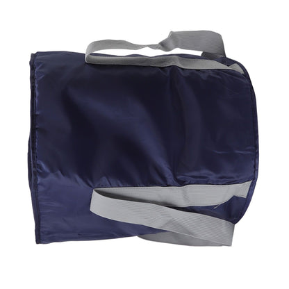 Foldable Foot Tub Polyester Double Layer Collapsible Camping Bucket with Storage Bag for Outdoor Navy Blue V1294-YM3117220219414-0421