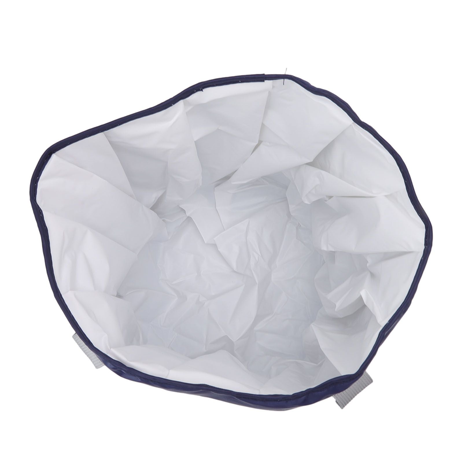 Foldable Foot Tub Polyester Double Layer Collapsible Camping Bucket with Storage Bag for Outdoor Navy Blue V1294-YM3117220219414-0421