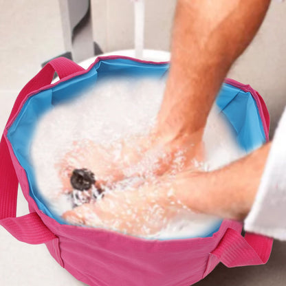 Collapsible Camping Bucket Multifunctional Portable Double Layer Foldable Water Container for Fishing Foot V1294-YM3117220219511-0421