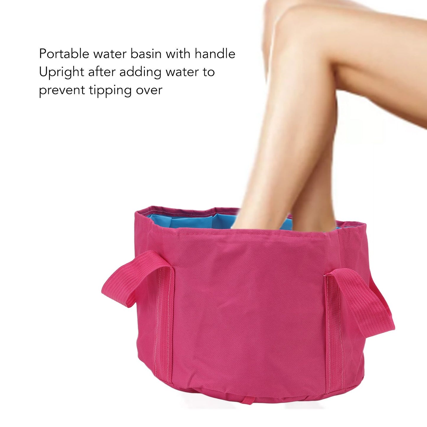 Collapsible Camping Bucket Multifunctional Portable Double Layer Foldable Water Container for Fishing Foot V1294-YM3117220219511-0421