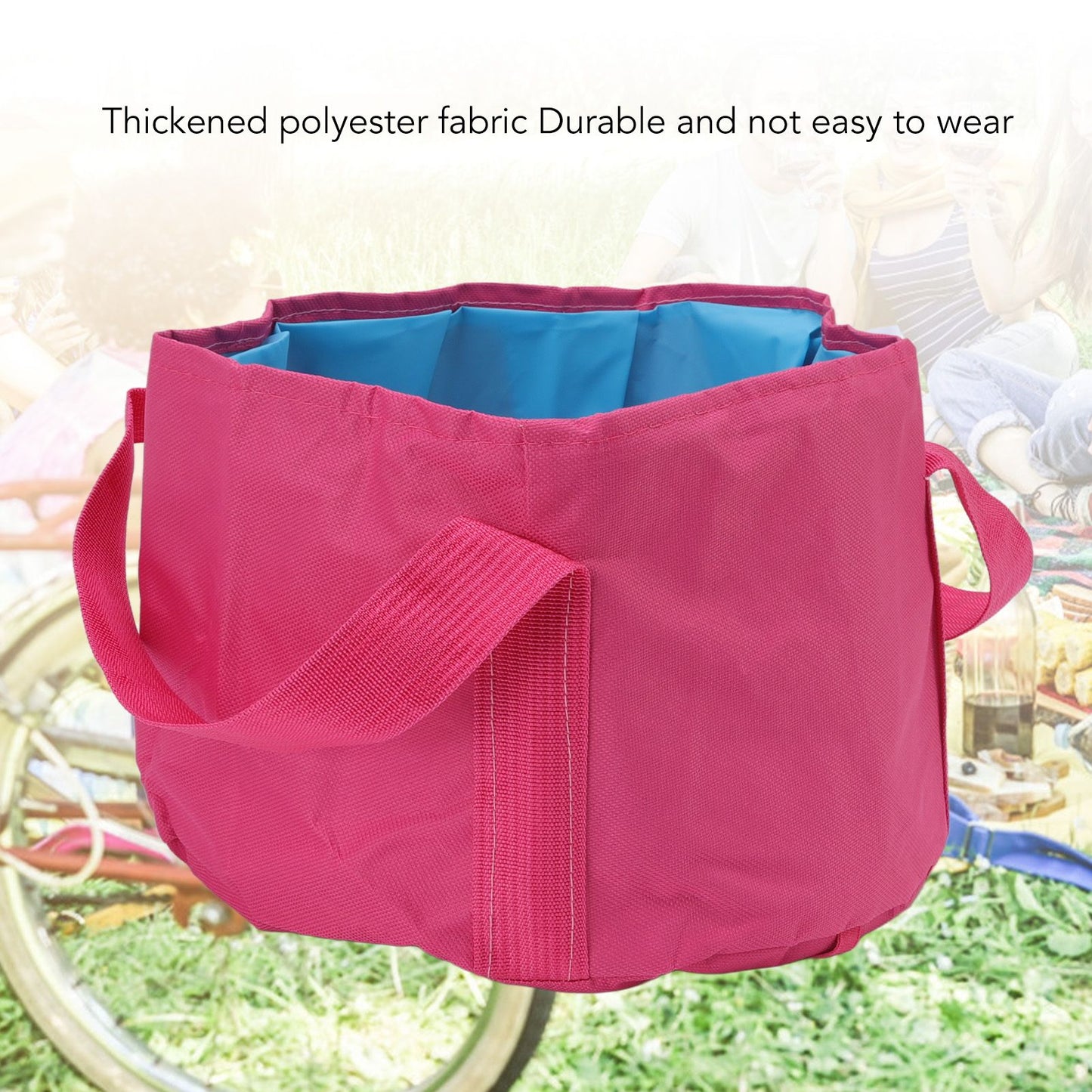 Collapsible Camping Bucket Multifunctional Portable Double Layer Foldable Water Container for Fishing Foot V1294-YM3117220219511-0421
