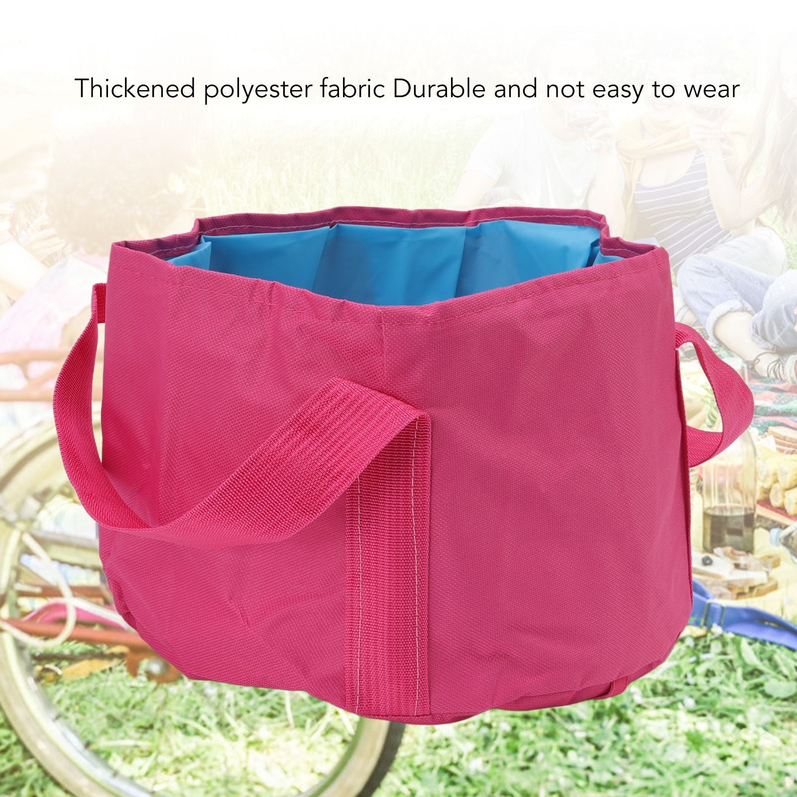 Collapsible Camping Bucket Multifunctional Portable Double Layer Foldable Water Container for Fishing Foot V1294-YM3117220219511-0421