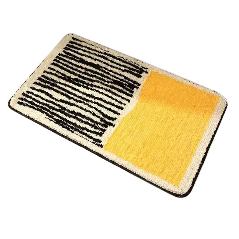 Carpet Rectangular Anti Skid Thickened Comfortable Moisture Absorbing Washable Rug for Entrance Yellow 40 X V1294-YM3117220220011-0421