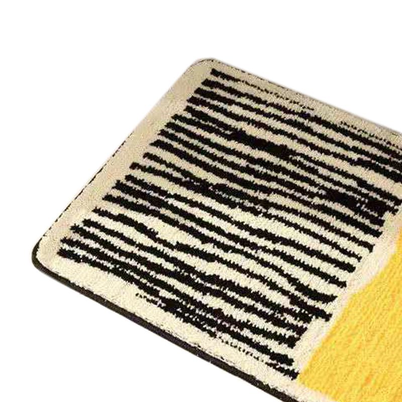 Carpet Rectangular Anti Skid Thickened Comfortable Moisture Absorbing Washable Rug for Entrance Yellow 40 X V1294-YM3117220220011-0421
