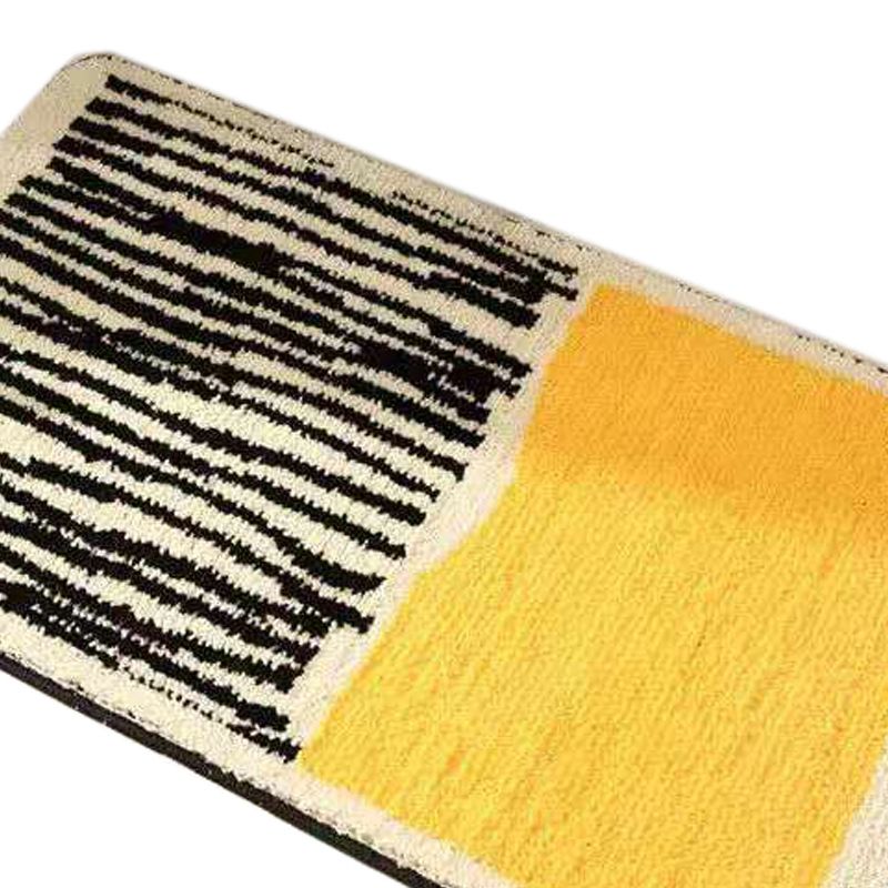 Carpet Rectangular Anti Skid Thickened Comfortable Moisture Absorbing Washable Rug for Entrance Yellow 40 X V1294-YM3117220220011-0421