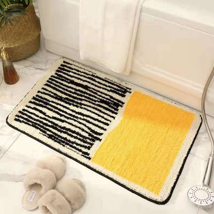 Carpet Rectangular Anti Skid Thickened Comfortable Moisture Absorbing Washable Rug for Entrance Yellow 40 X V1294-YM3117220220011-0421