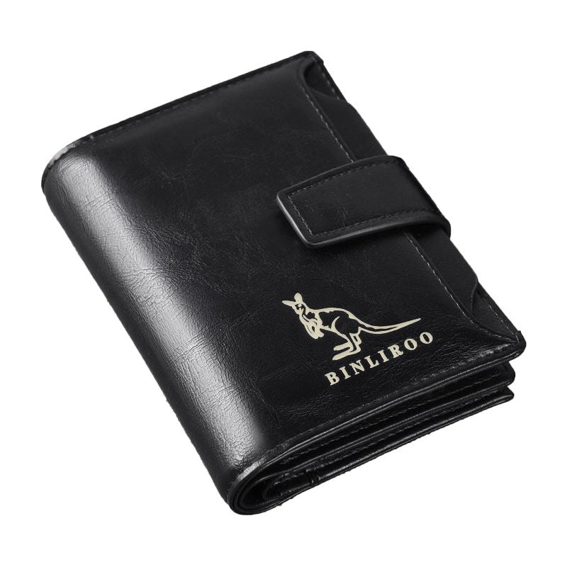 PU Leather Men Wallet Zipper No Degaussing Multi Screens Vertical Vintage Male Wallet for Travelling Working V1294-YM3117220220612-0421