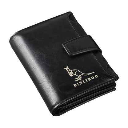 PU Leather Men Wallet Zipper No Degaussing Multi Screens Vertical Vintage Male Wallet for Travelling Working V1294-YM3117220220612-0421