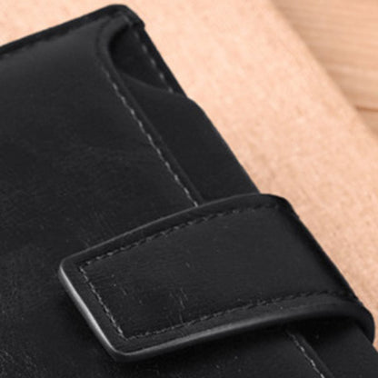 PU Leather Men Wallet Zipper No Degaussing Multi Screens Vertical Vintage Male Wallet for Travelling Working V1294-YM3117220220612-0421