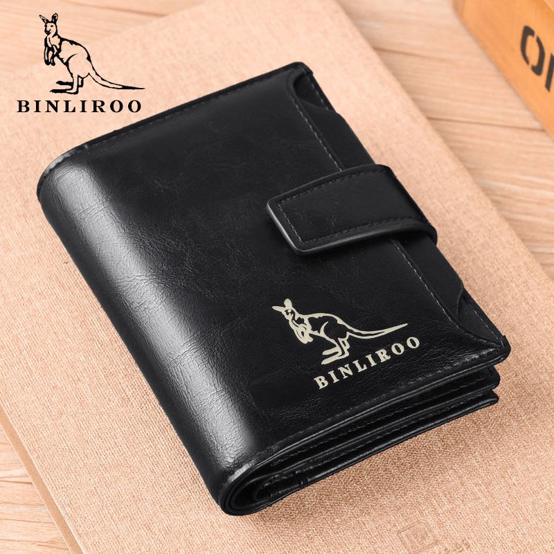 PU Leather Men Wallet Zipper No Degaussing Multi Screens Vertical Vintage Male Wallet for Travelling Working V1294-YM3117220220612-0421