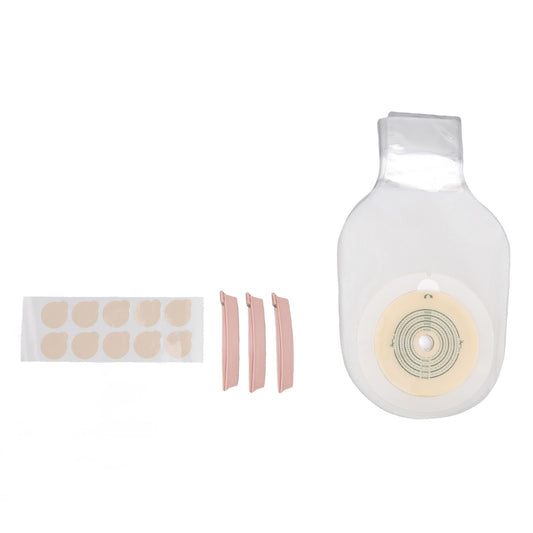 10pcs Colostomy Bags Double Layer Glue One Piece Molding Drainable Pouches for Ostomy Ileostomy Stoma Care V1294-YM3117220221211-0421
