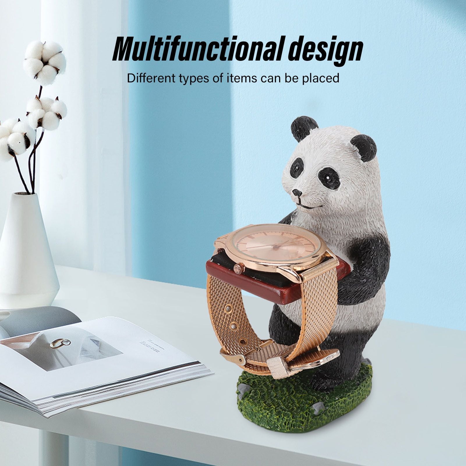 Resin Watch Stand Handmade Figurine Model Decorative Watch Display Stand for Home Panda V1294-YM3117220222912-0421
