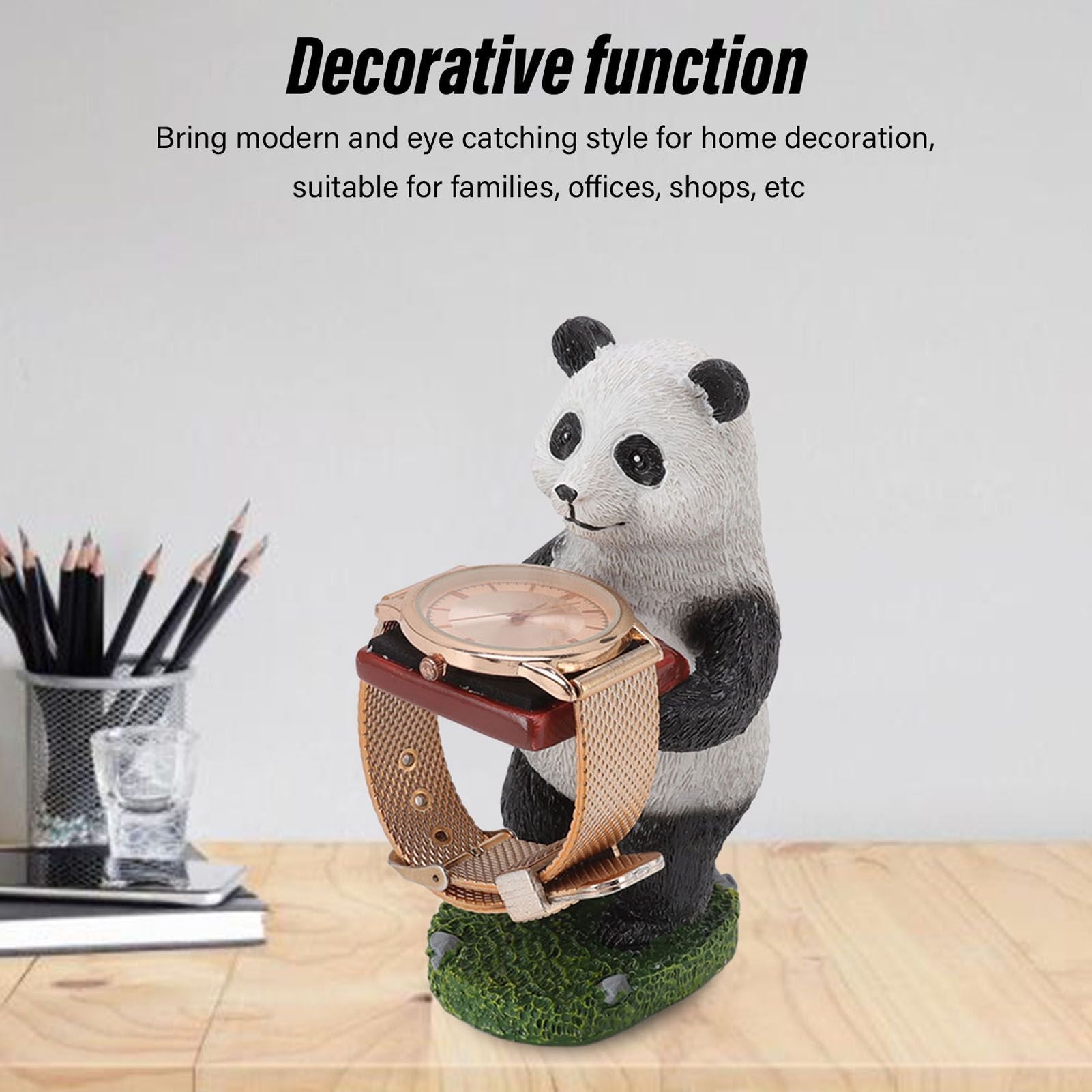 Resin Watch Stand Handmade Figurine Model Decorative Watch Display Stand for Home Panda V1294-YM3117220222912-0421