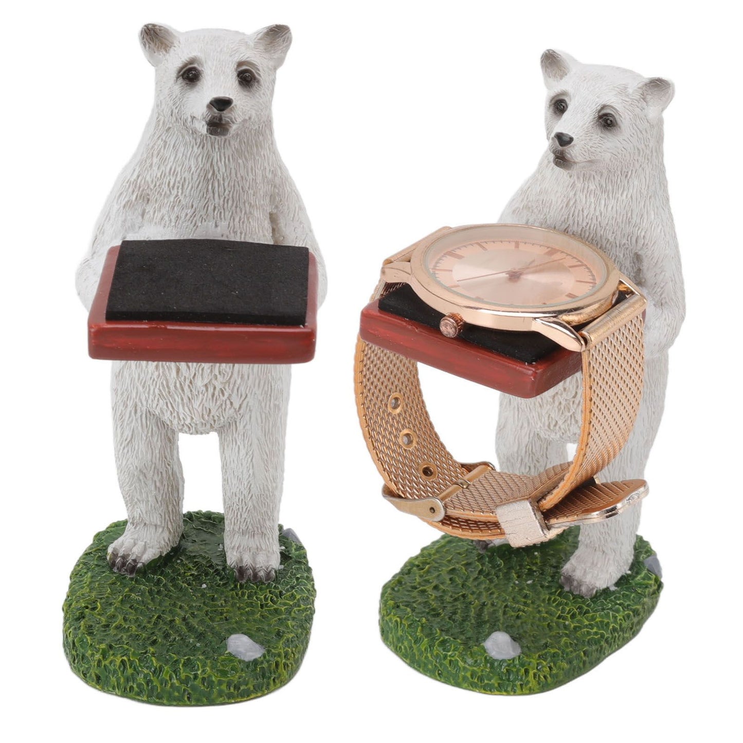 Resin Watch Stand Handmade Figurine Model Decorative Watch Display Stand for Home Polar Bear V1294-YM3117220222913-0421