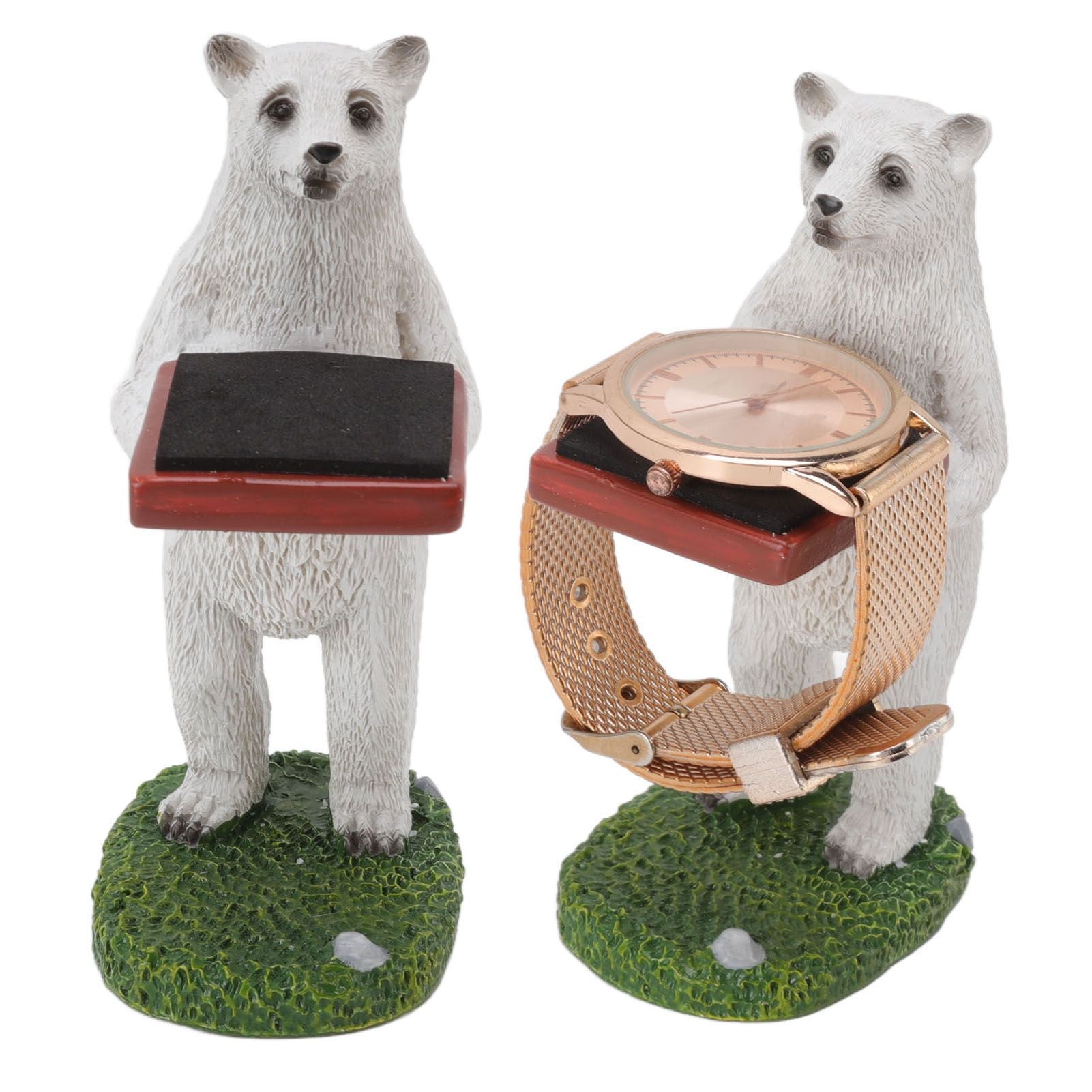 Resin Watch Stand Handmade Figurine Model Decorative Watch Display Stand for Home Polar Bear V1294-YM3117220222913-0421