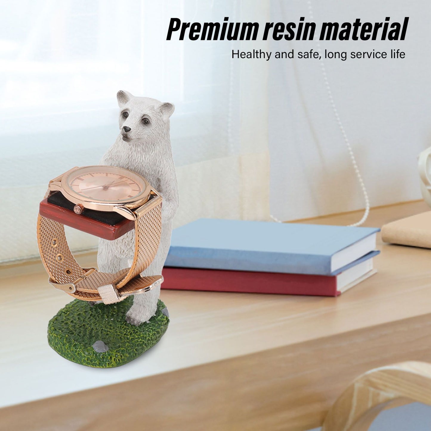 Resin Watch Stand Handmade Figurine Model Decorative Watch Display Stand for Home Polar Bear V1294-YM3117220222913-0421