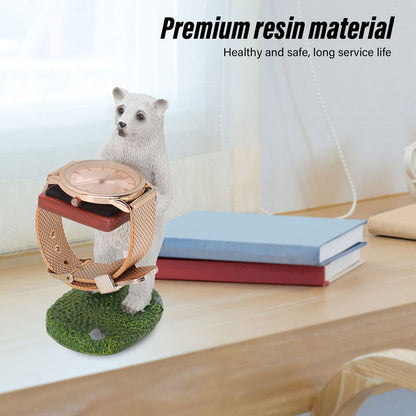 Resin Watch Stand Handmade Figurine Model Decorative Watch Display Stand for Home Polar Bear V1294-YM3117220222913-0421