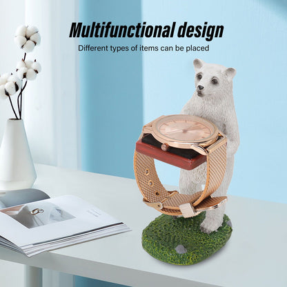 Resin Watch Stand Handmade Figurine Model Decorative Watch Display Stand for Home Polar Bear V1294-YM3117220222913-0421