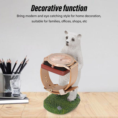 Resin Watch Stand Handmade Figurine Model Decorative Watch Display Stand for Home Polar Bear V1294-YM3117220222913-0421