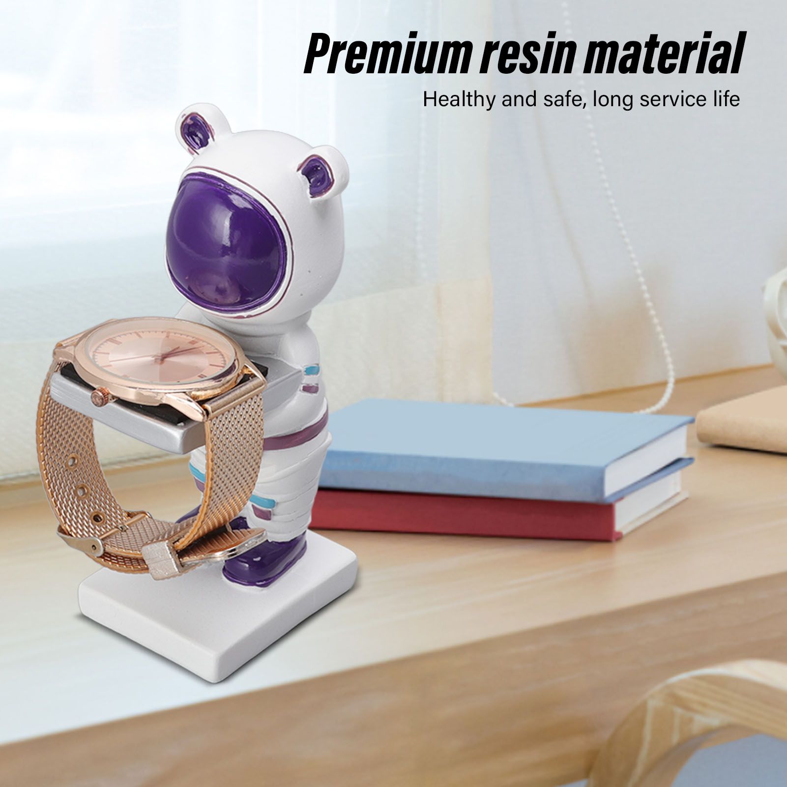 Resin Watch Stand Handmade Figurine Model Decorative Watch Display Stand for Home White Bear V1294-YM3117220222915-0421